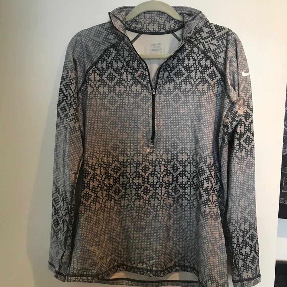 Nike Pro Patterned Quarter Zip